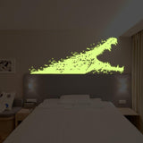 Glow In Dark Aligator Wall Sticker - Night Glowing Gator Vinyl Decal - Decords