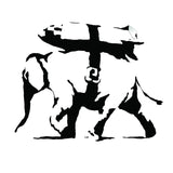 Banksy Elephant Bomb Vinyl Sticker - Heavy Weaponry Graffiti Bomber Missile Decal - Decords