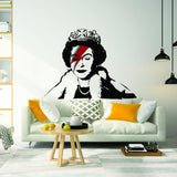 Banksy Queen Vinyl Sticker - Funny Wall Black Weatherproof Art Decal - Decords