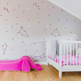 Constellations Vinyl Wall Stickers - Zodiac Star Space Ceiling Art Decals - Decords