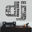 Dj Wall Art Music Sticker - Usa Club Label Vinyl Funky Party Phase Decoration Decal - Decords