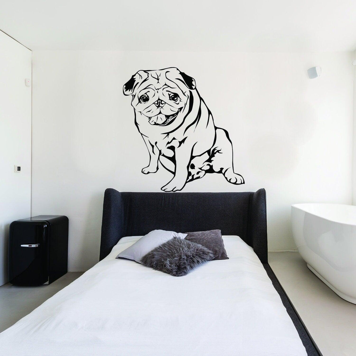 Custom Wall Decal Of Your Pet - Personalized Dog Lover Portrait Vinyl Sticker Gift Idea - Decords