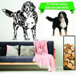 Custom Wall Decal Of Your Pet - Personalized Dog Lover Portrait Vinyl Sticker Gift Idea - Decords