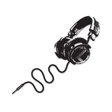 Headphones Vinyl Wall Sticker - Music Art Dj Die cut Weatherproof Decal - Decords