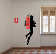 Scuba Diver Wall Sticker - Fire Extinguisher Deep Dive Silhouette Vinyl Gift Decal - Decords