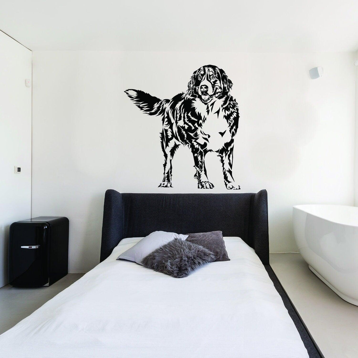 Custom Wall Decal Of Your Pet - Personalized Dog Lover Portrait Vinyl Sticker Gift Idea - Decords