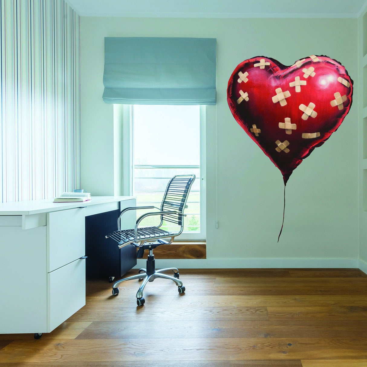 Banksy Heart Balloon Vinyl Wall Sticker - Art Home Decor Cool And Premium Waterproof Decal - Decords