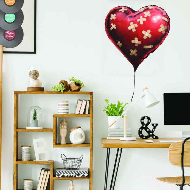 Banksy Heart Balloon Vinyl Wall Sticker - Art Home Decor Cool And Premium Waterproof Decal - Decords