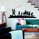 Banksy Businessman Vinyl Wall Sticker - Art Home Decor Cool And Premium Waterproof Decal - Decords