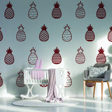 50x Pineapple Wall Decals - Gold Decor Decal Bedroom Sticker - Decords