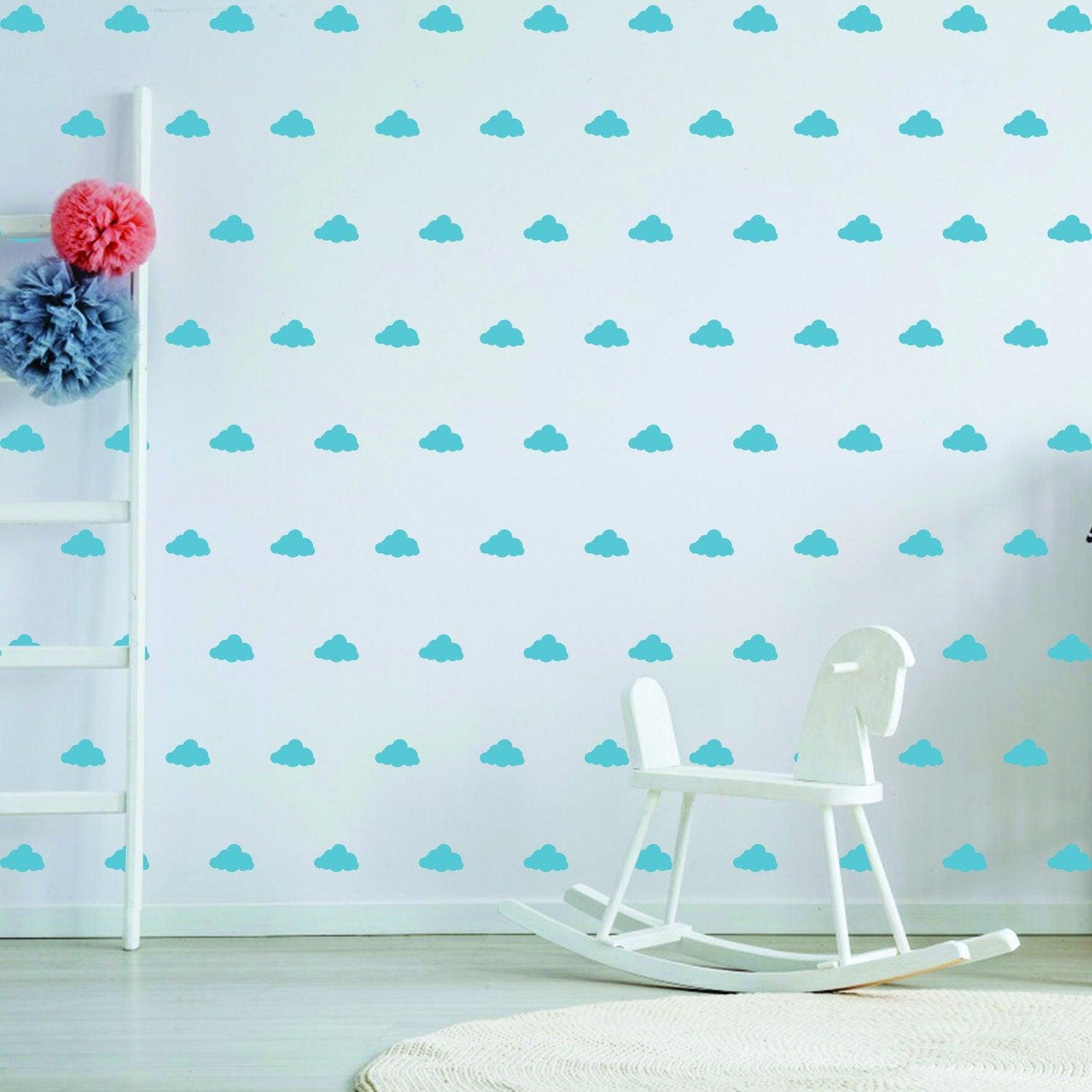 40x Cloud Wall Decals - Nursery Stickers Clouds Decal For Baby Room - Decords