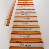 In This House Quote Stair Decals - Stairs Decal Quotes Vinyl Stickers - Decords