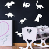 40x Glow In Dark Dinosaur Wall Room Decor Decal - Dinosaurs Art Boy Teen Kid Light Sticker Cool Boys Dino Glowing Vinyl Kids Decals Stickers - Decords