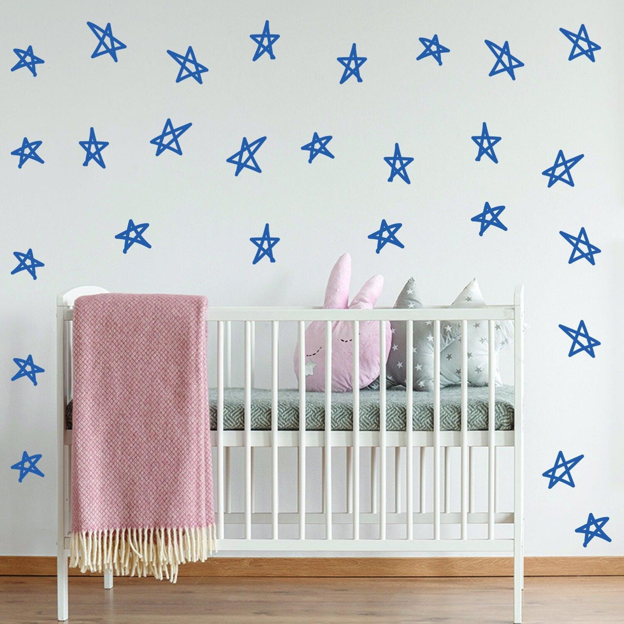 40x Star Stickers - Baby Shower Decor Set Vinyl Wall Twinkle Decal - Decords