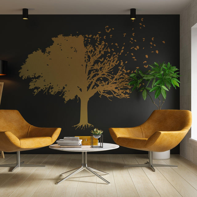 Tree Wall Decal Decor - Birds Leaf Branches Bedroom Living Room Decals - Decords