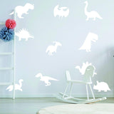 40x Glow In Dark Dinosaur Wall Room Decor Decal - Dinosaurs Art Boy Teen Kid Light Sticker Cool Boys Dino Glowing Vinyl Kids Decals Stickers - Decords