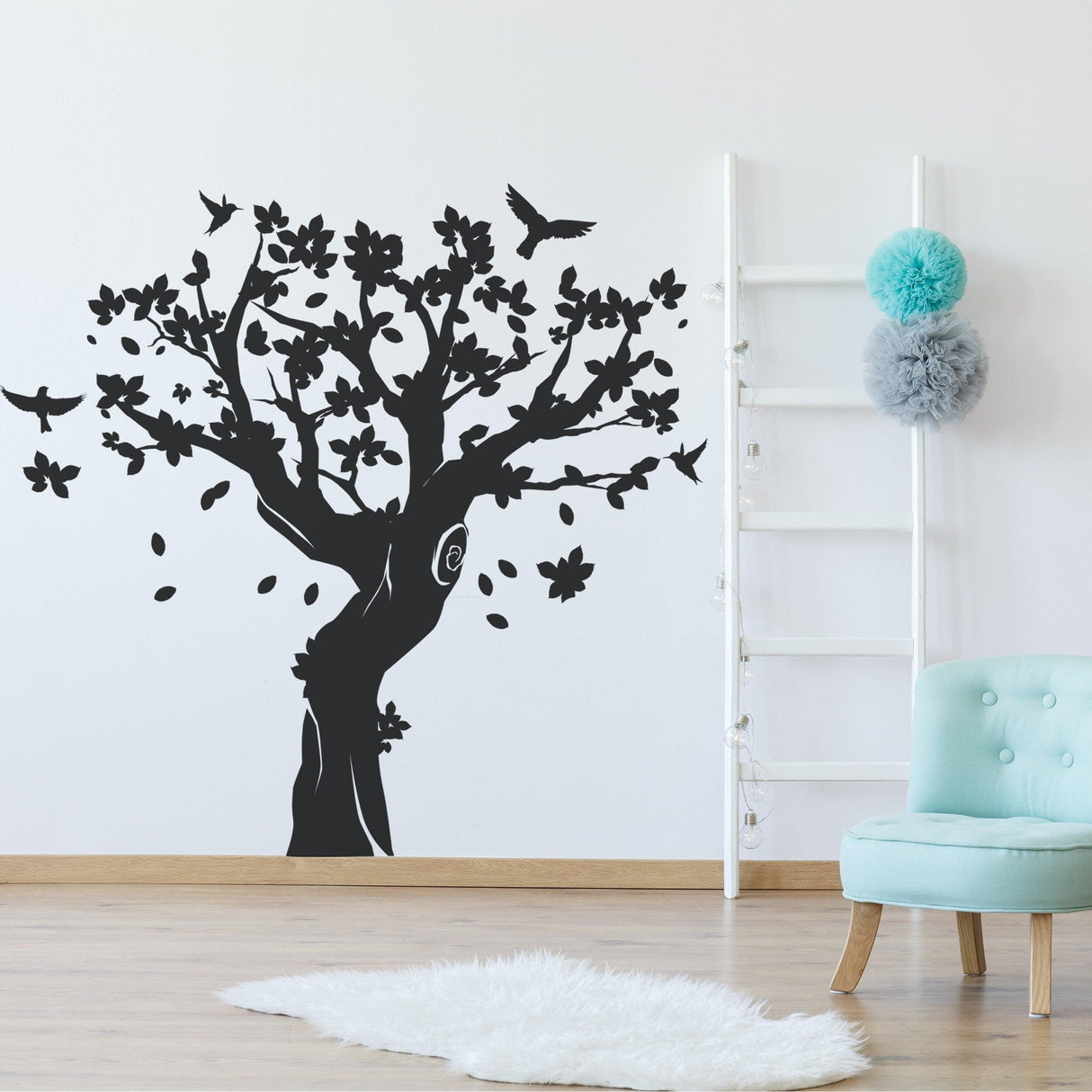 Tree Wall Decal Decor - Large Art Vinyl Sticker For Nursery Kids Room - Decords