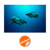 Wallpaper Shark Decor Sticker - 3d Underwater Ocean Wall Stickers Removable Decal - Decords