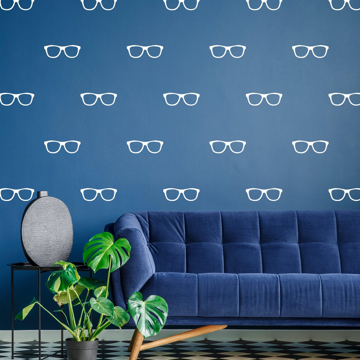 50x Glasses Wall Decals Decor - Spectacles Sticker For Bedroom Living Room - Decords