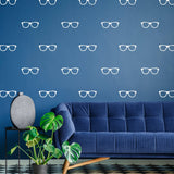 50x Glasses Wall Decals Decor - Spectacles Sticker For Bedroom Living Room - Decords