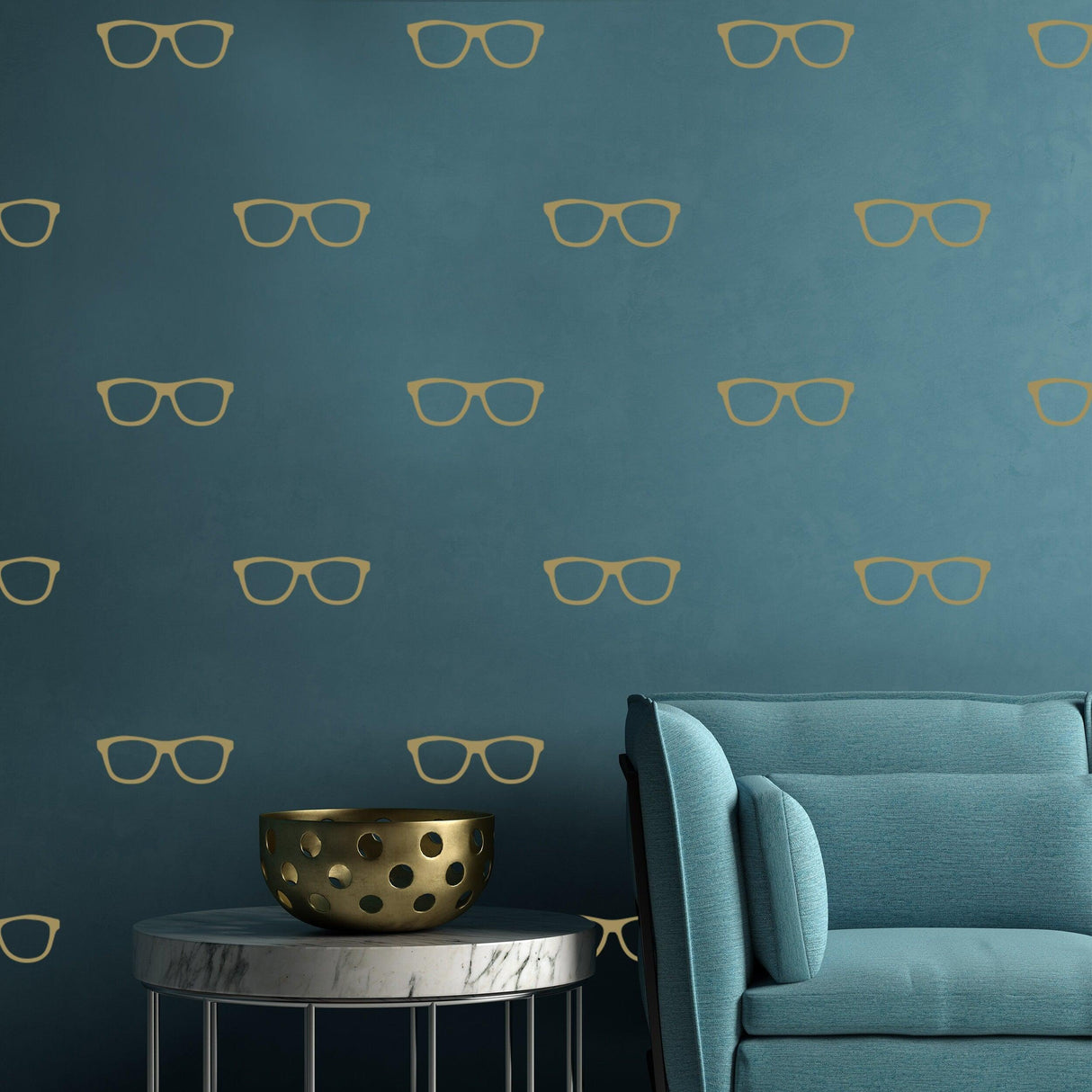 50x Glasses Wall Decals Decor - Spectacles Sticker For Bedroom Living Room - Decords