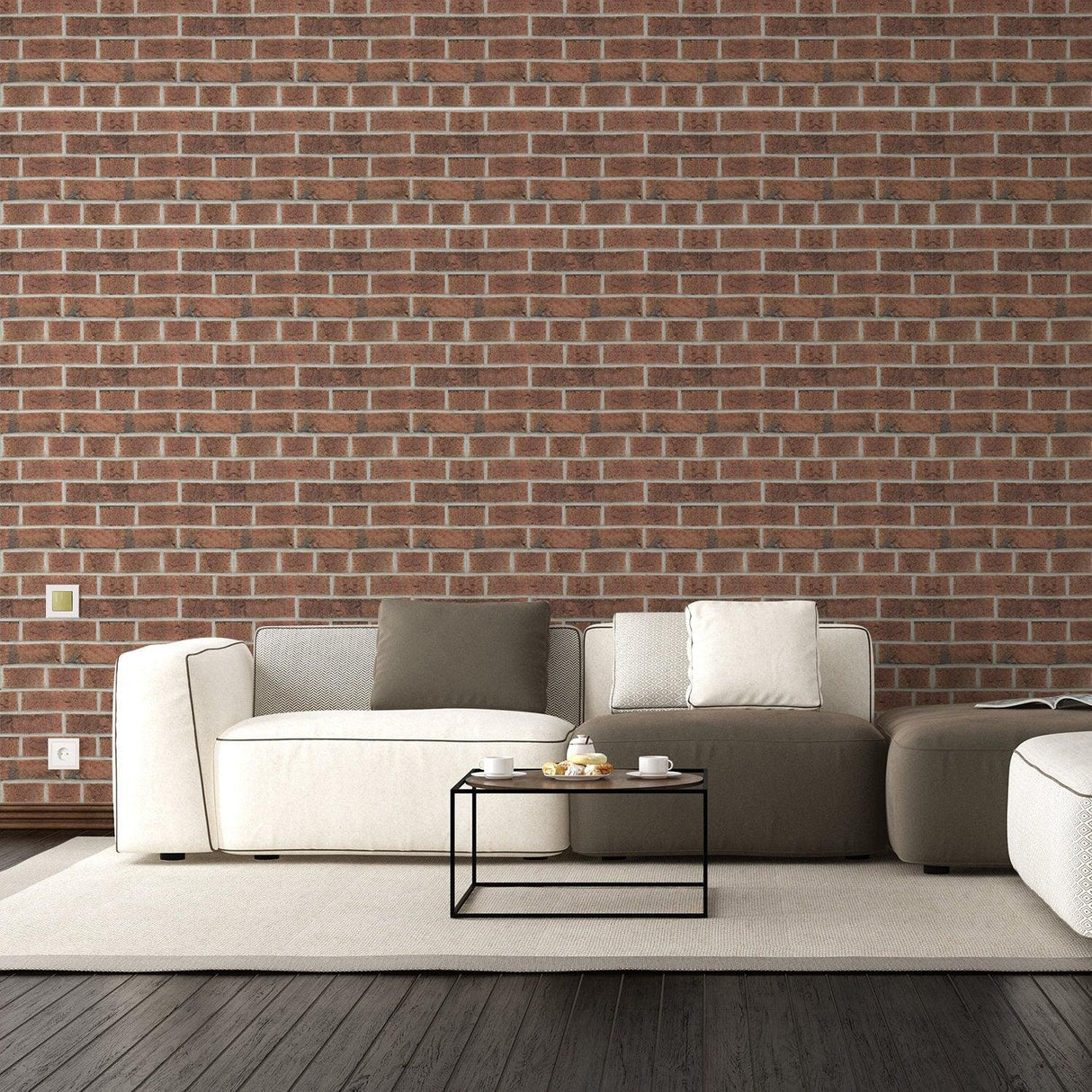 Brick Self Adhesive Wallpaper Peel Stick - 3d Effect Stone Wall Paper Stickers For Living Room - Decords