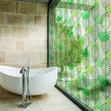 Leaf Window Privacy Glass Film - Frosted Etched Decorative Sticker For Covering Door - Decords