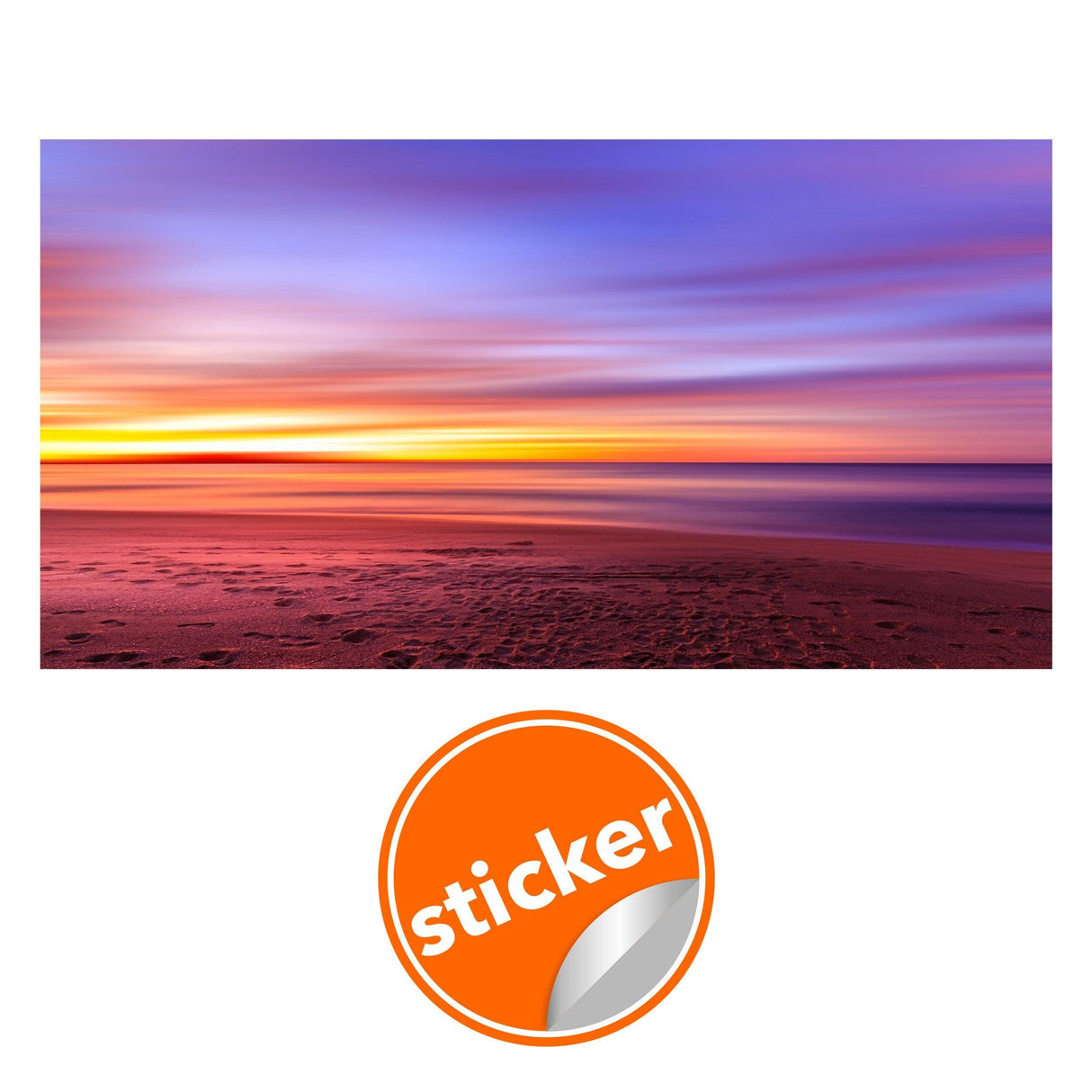 Sunset Wallpaper Decals - Peel Stick Nature Photo Self Adhesive Mural Wall Paper Decal - Decords