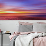 Sunset Wallpaper Decals - Peel Stick Nature Photo Self Adhesive Mural Wall Paper Decal - Decords