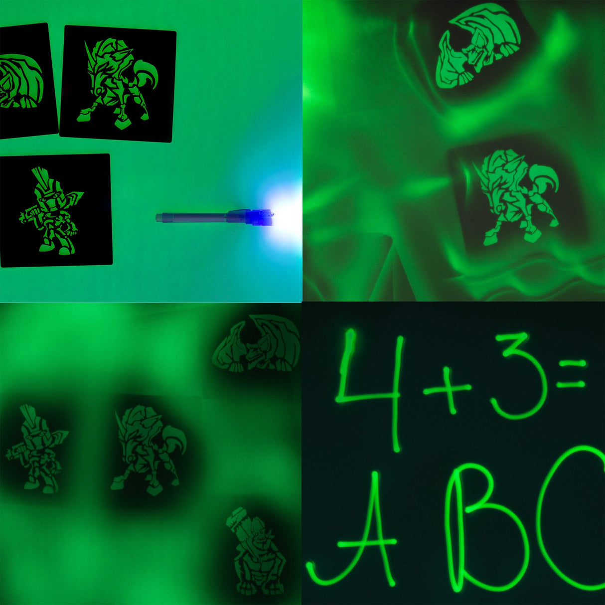 Light Drawing Board For Kids - The Glow In Dark Neon Effect Draw Pad Tablet - Decords