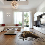 3d Floor Porthole Sticker - Self Adhesive Art Mural Living Room Vinyl  Hole Decal For Interior - Decords