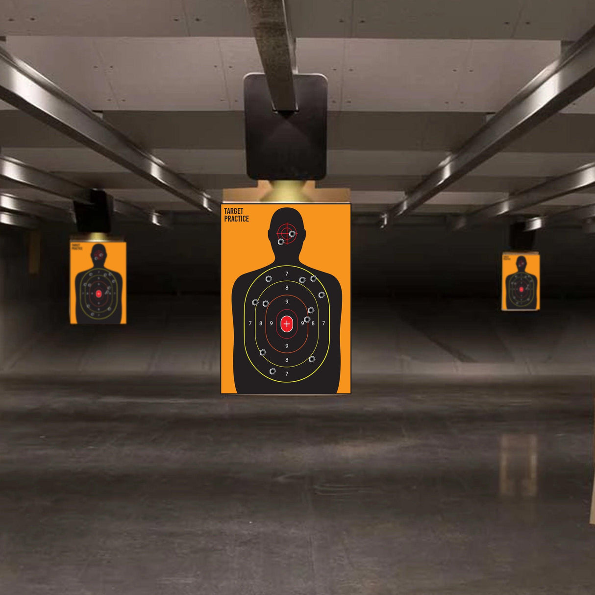 Range Shooting Targets Practice For Gun Rifle Pistol Airsoft Handgun - Large Outdoor Human Silhouette Paper Shoot Set - Decords