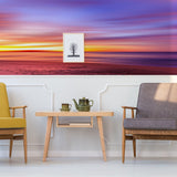 Sunset Wallpaper Decals - Peel Stick Nature Photo Self Adhesive Mural Wall Paper Decal - Decords