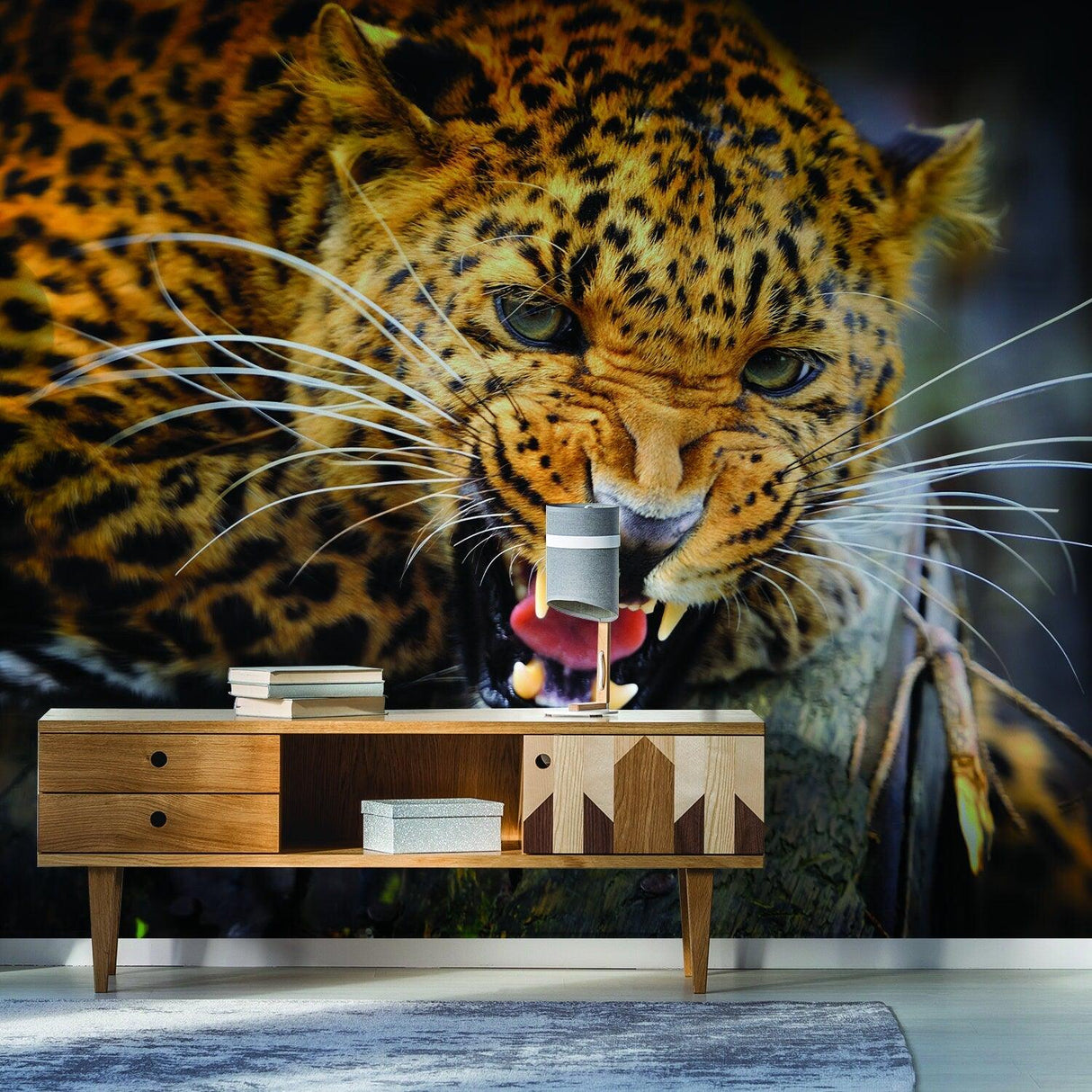 Jaguar Wallpaper Vinyl Decal Decor - Home Bedroom Peel And Stick Removable Art Wall Paper Sticker - Decords