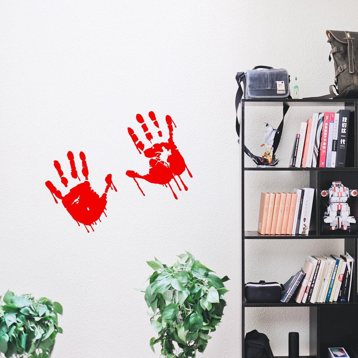 50%OFF - 8" Bloody Hands Decal - Red Vinyl Zombie Blood Sticker Decor - Decords