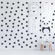 Circle Wall Stickers - Black 2 Inches Round Dot Labels - Decords