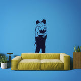 Banksy Police Kissing Wall Sticker - Street Art Peel and Stick Vinyl Decal - Decords