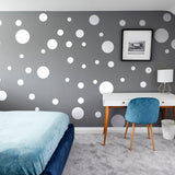 200x White Round Circle Dot Stickers - Small Blank Adhesive Removable Sticky Decals - Decords