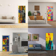 3d Door Cover Sticker - Abstract Wallpaper Front Door Mural Wall Decal - Decords