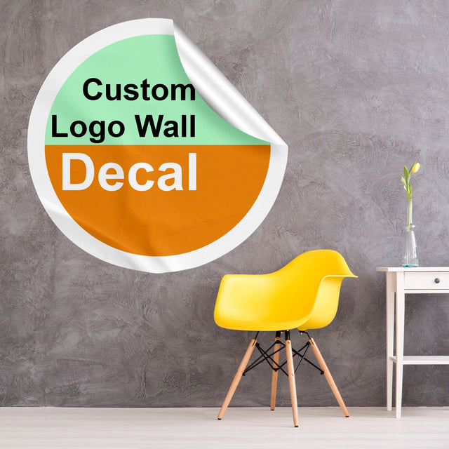 Custom Business Logo Vinyl Wall Decal: Personalize Your Own Sticker Design - Decords