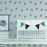 40x Stars Decor Wall Decals For Nursery - Removable Star Vinyl Room Stickers - Decords