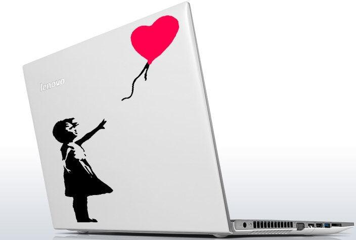 Banksy Girl With The Red Balloon Wall Decal - Bansky Street Art Graffiti Air Ballon Vinyl Sticker For Wall - Decords