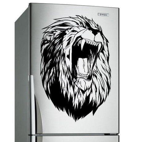 Lion Head Wall Decal Decor - Large Wild Lions Vinyl Sticker For Bedroom Living Room Decor - Decords