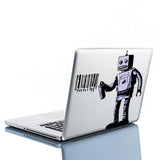 Banksy Barcode Robot Wall Vinyl Sticker - Street Art Graffiti Machine Decal - Decords