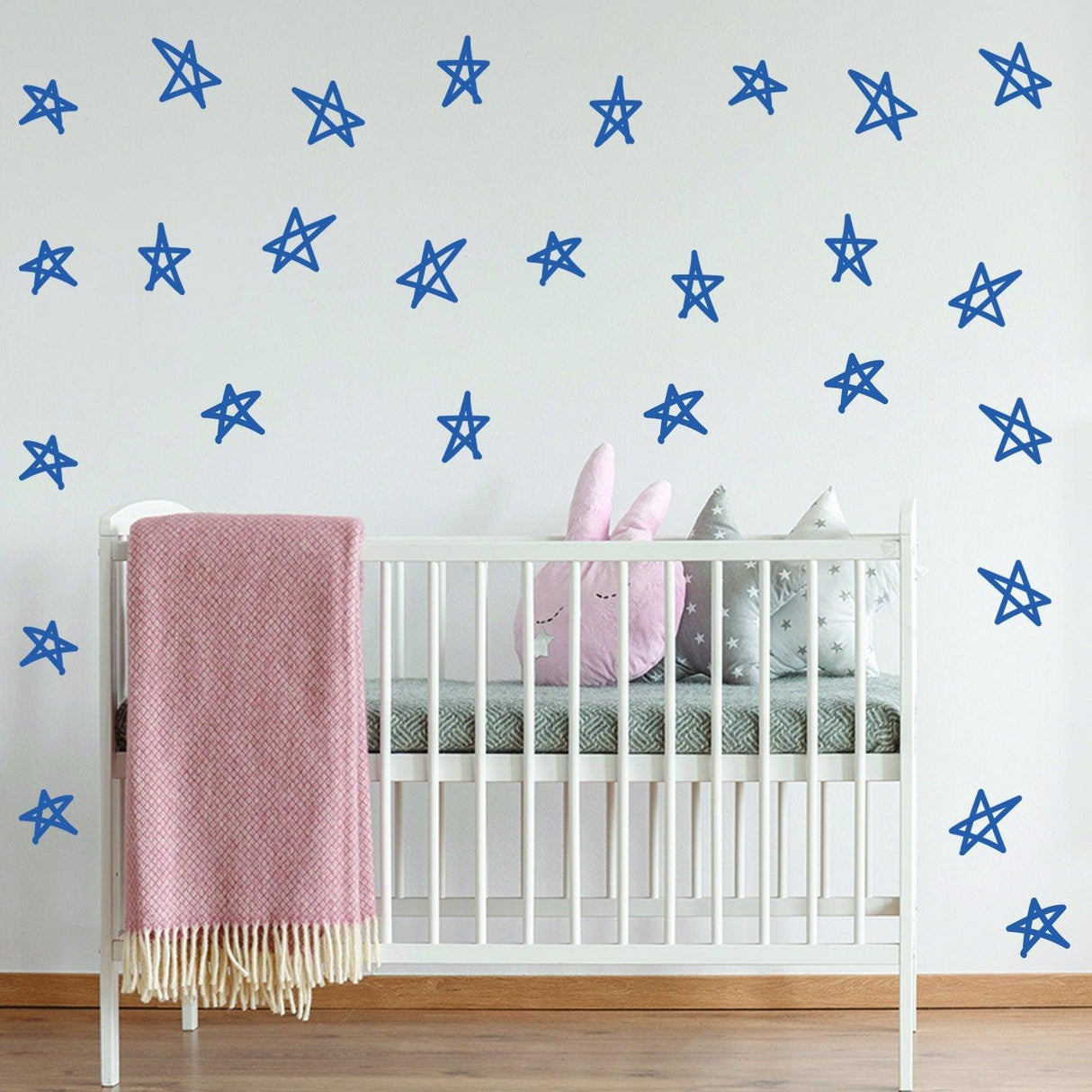 40x Stars Decor Wall Decals For Nursery - Removable Star Vinyl Room Stickers - Decords