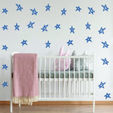 40x Stars Decor Wall Decals For Nursery - Removable Star Vinyl Room Stickers - Decords