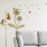 Dandelion Wall Decor Decal - Large Flower Vinyl Art Sticker For Bedroom Living Room Bathroom - Decords