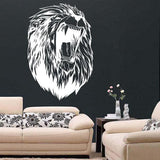 Lion Head Wall Decal Decor - Large Wild Lions Vinyl Sticker For Bedroom Living Room Decor - Decords