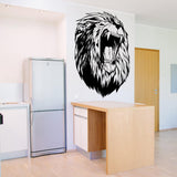 Lion Head Wall Decal Decor - Large Wild Lions Vinyl Sticker For Bedroom Living Room Decor - Decords