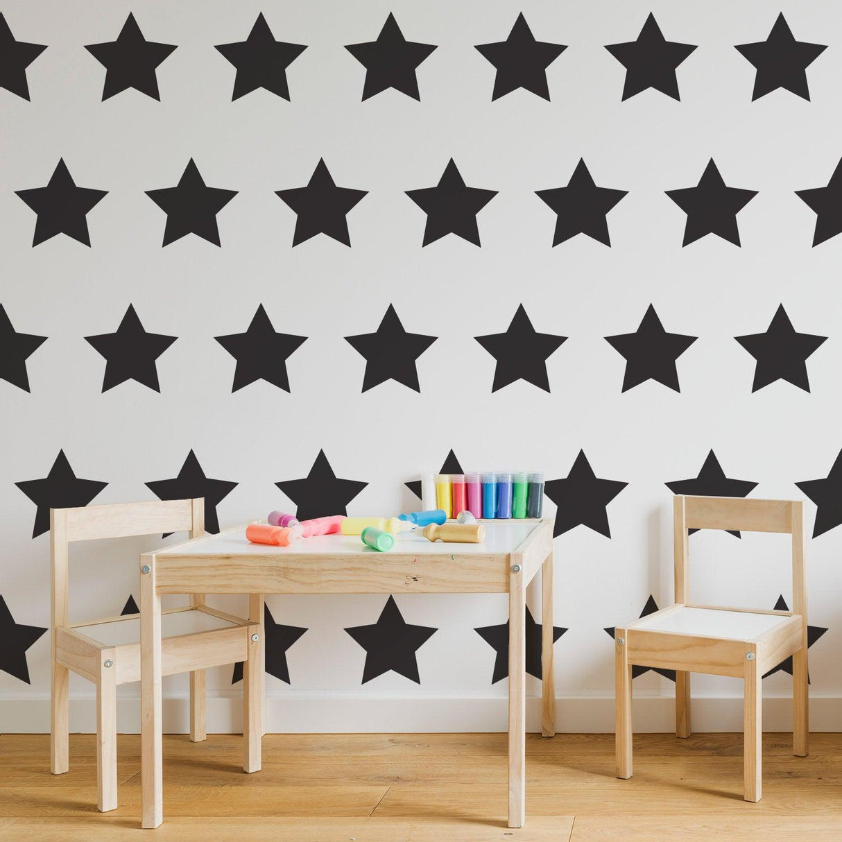 40x Stars Decor Wall Decals For Nursery - Removable Star Vinyl Room Stickers - Decords